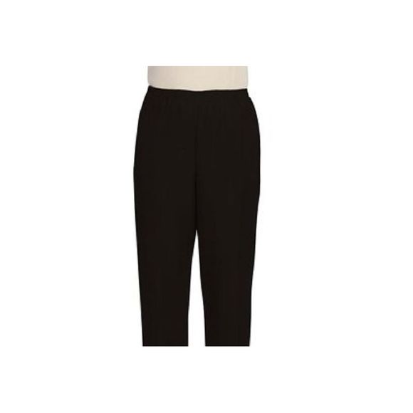 Alfred Dunner Women's Classics Pull On Straight Leg Pants Black Size 16 - Picture 2 of 3